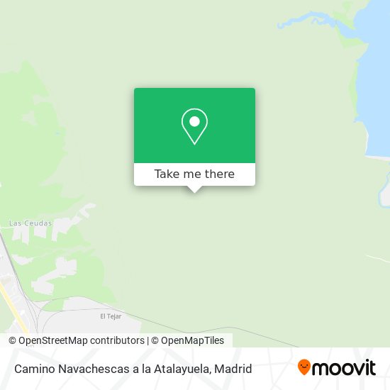 mapa Camino Navachescas a la Atalayuela