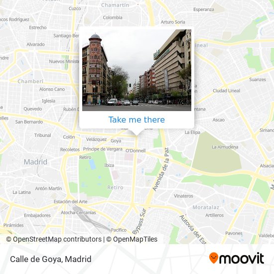 How to get to Calle de Goya in Madrid by Bus, Metro or Train?