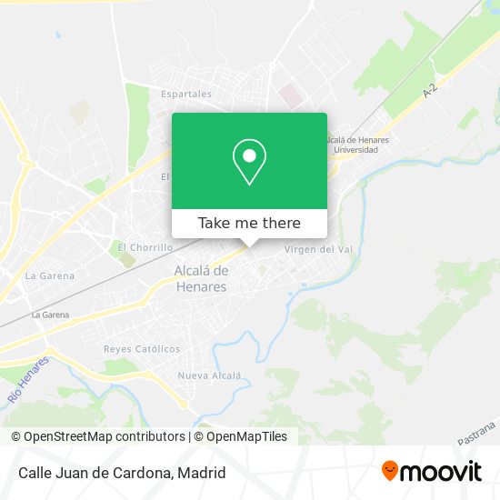 mapa Calle Juan de Cardona