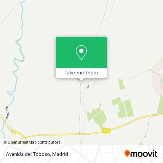 mapa Avenida del Toboso