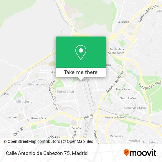 Calle Antonio de Cabezón 75 map