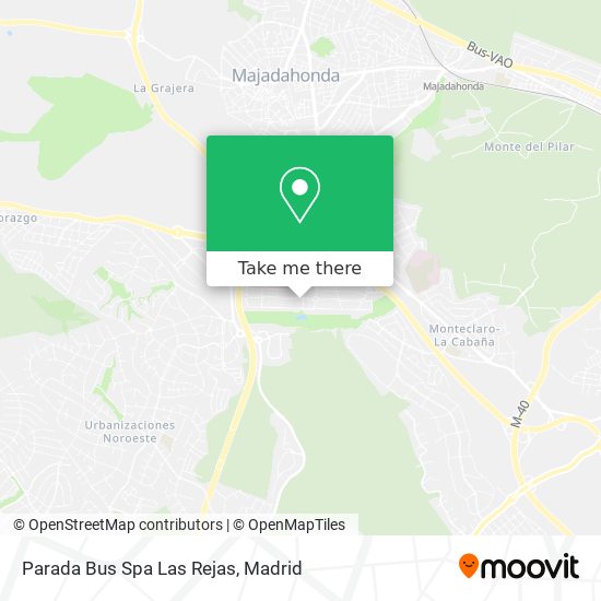 mapa Parada Bus Spa Las Rejas