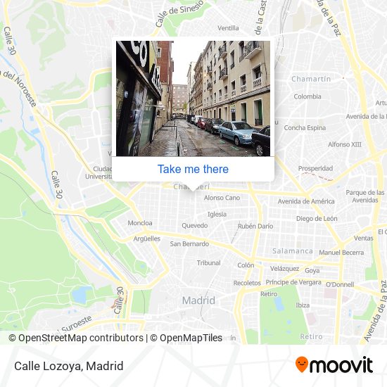 Calle Lozoya map