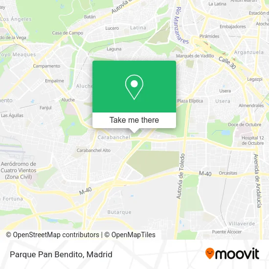 Parque Pan Bendito map
