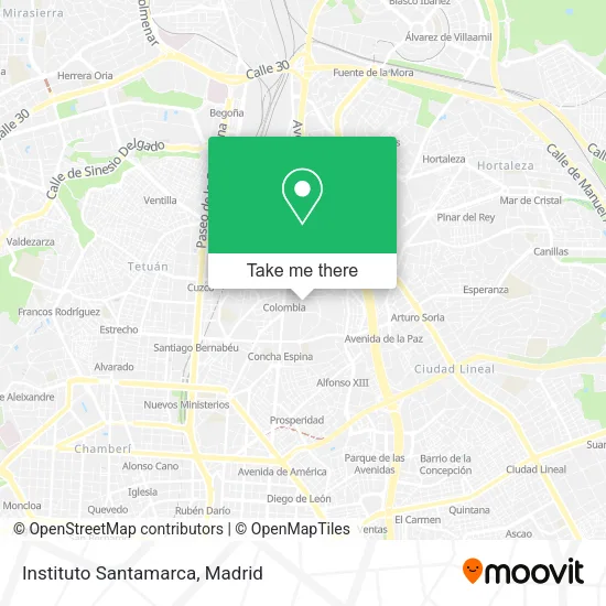 Instituto Santamarca map