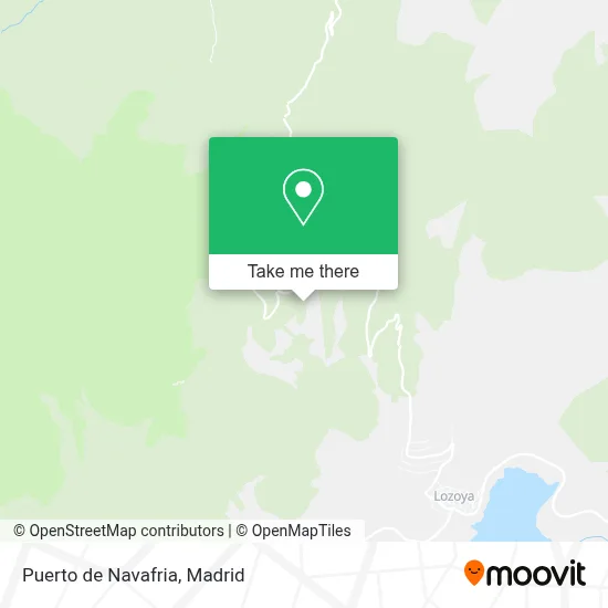 Puerto de Navafria map