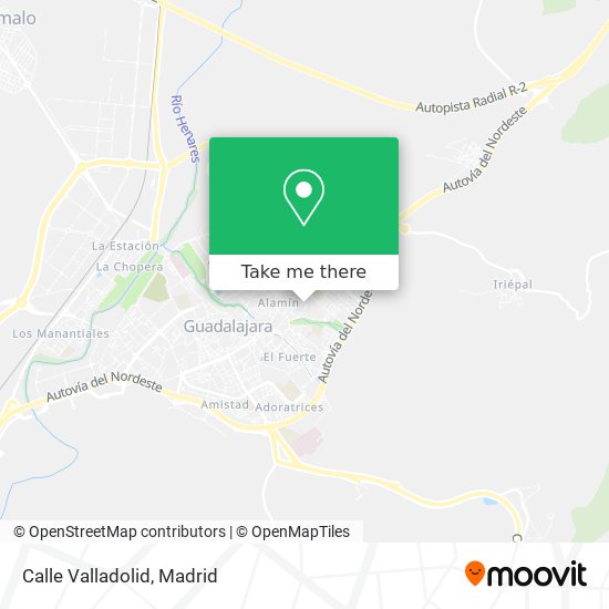 mapa Calle Valladolid