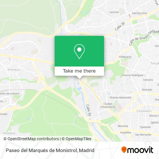 mapa Paseo del Marqués de Monistrol