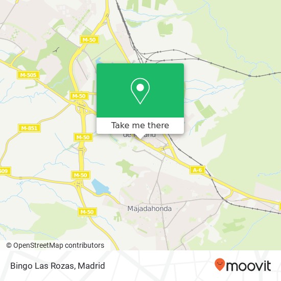 Bingo Las Rozas map