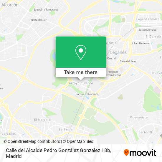 mapa Calle del Alcalde Pedro González González 18b