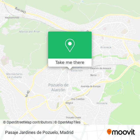 Pasaje Jardines de Pozuelo map