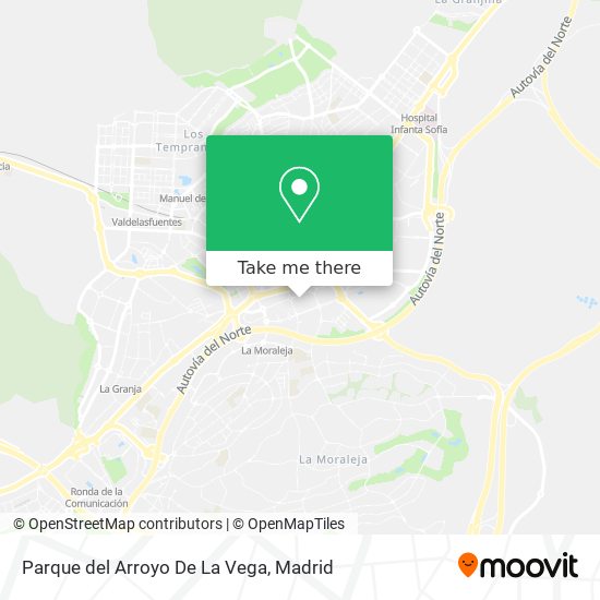 Parque del Arroyo De La Vega map