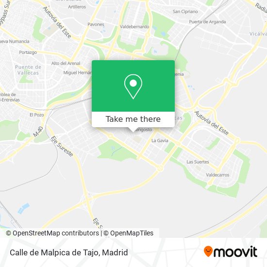 mapa Calle de Malpica de Tajo