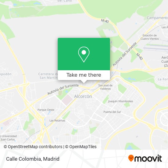 mapa Calle Colombia