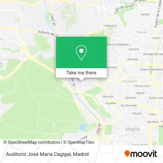 Auditorio José María Cagigal map