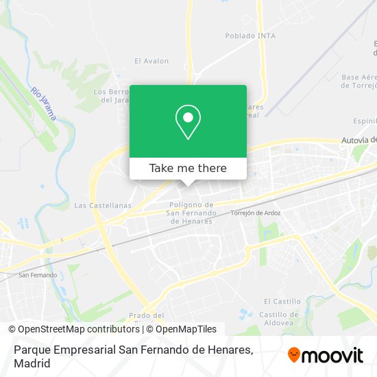 Parque Empresarial San Fernando de Henares map