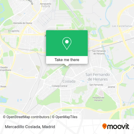 Mercadillo Coslada map