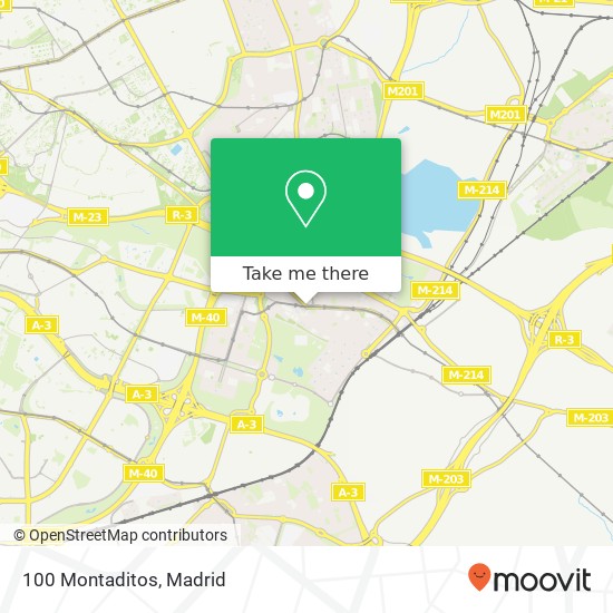 100 Montaditos map