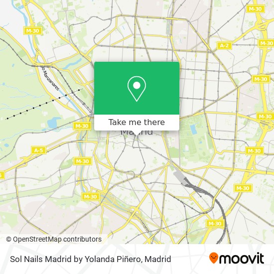 Sol Nails Madrid by Yolanda Piñero map