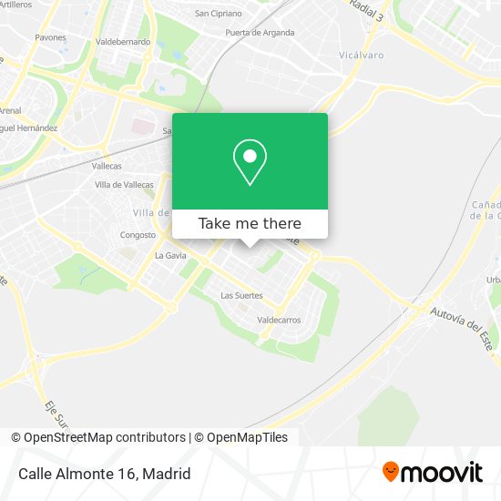 mapa Calle Almonte 16