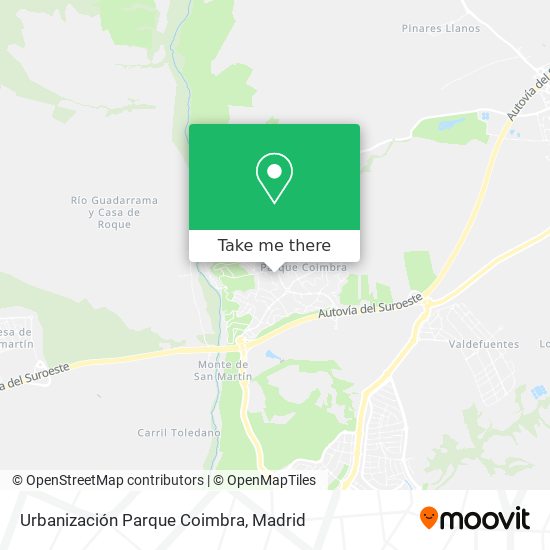 Urbanización Parque Coimbra map