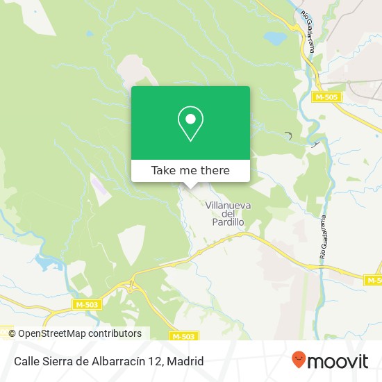 mapa Calle Sierra de Albarracín 12