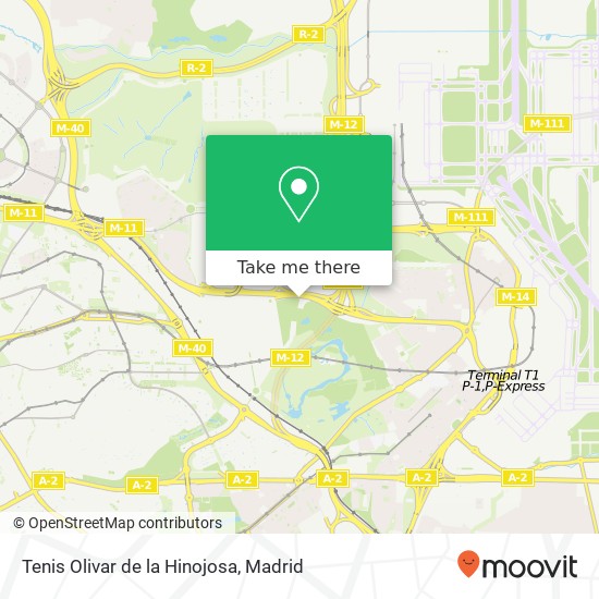 Tenis Olivar de la Hinojosa map