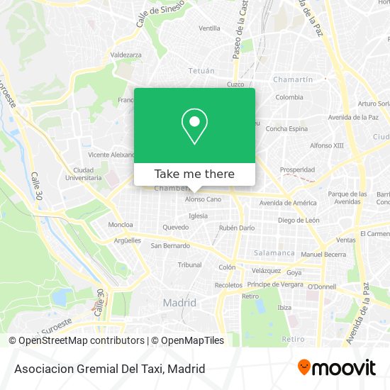 mapa Asociacion Gremial Del Taxi