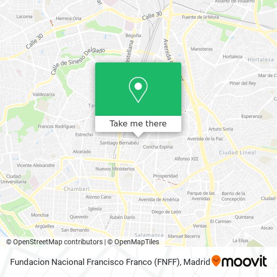 Fundacion Nacional Francisco Franco (FNFF) map