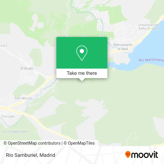Río Samburiel map
