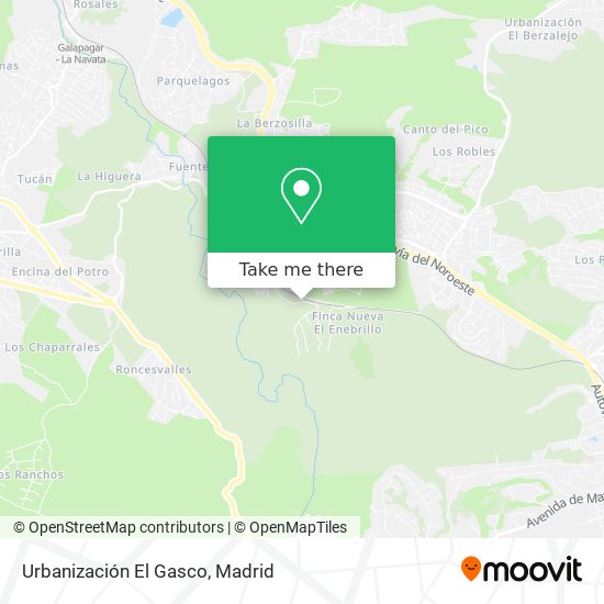 Urbanización El Gasco map