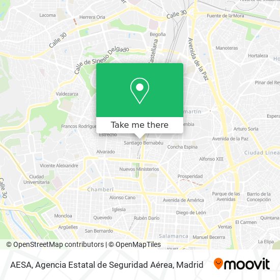 mapa AESA, Agencia Estatal de Seguridad Aérea