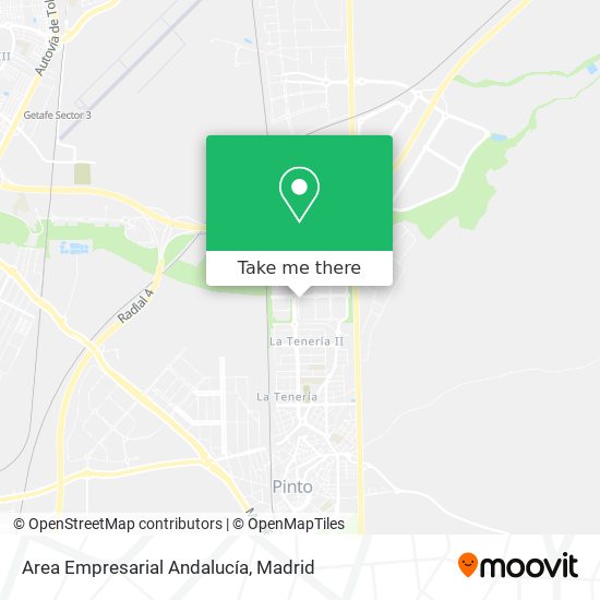 Area Empresarial Andalucía map