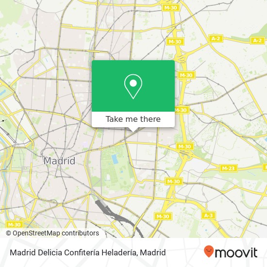 Madrid Delicia Confitería Heladería map