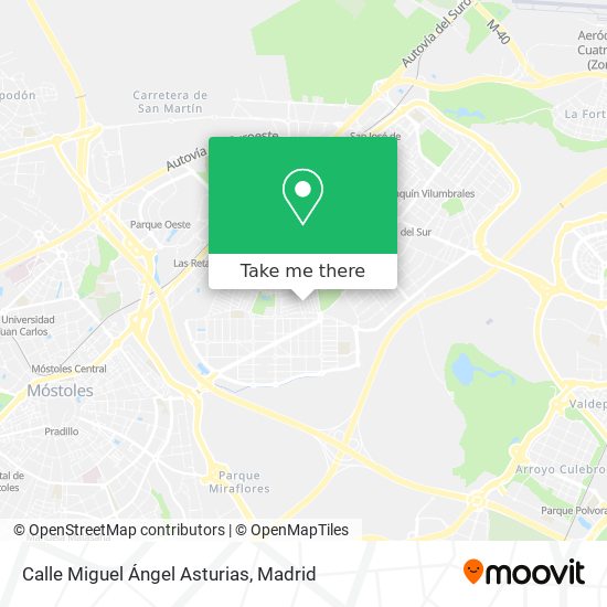 mapa Calle Miguel Ángel Asturias