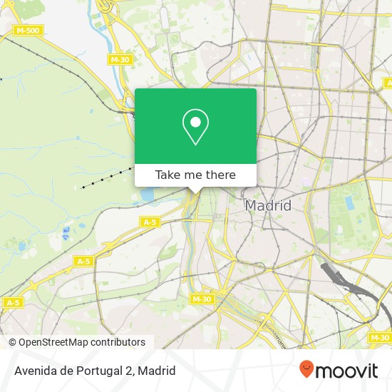 mapa Avenida de Portugal 2