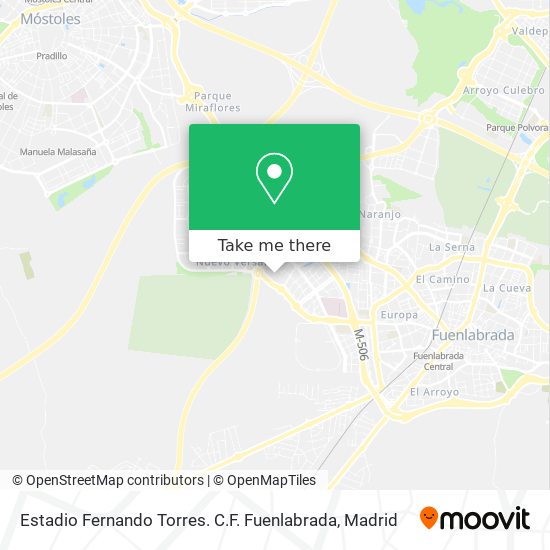 Estadio Fernando Torres. C.F. Fuenlabrada map