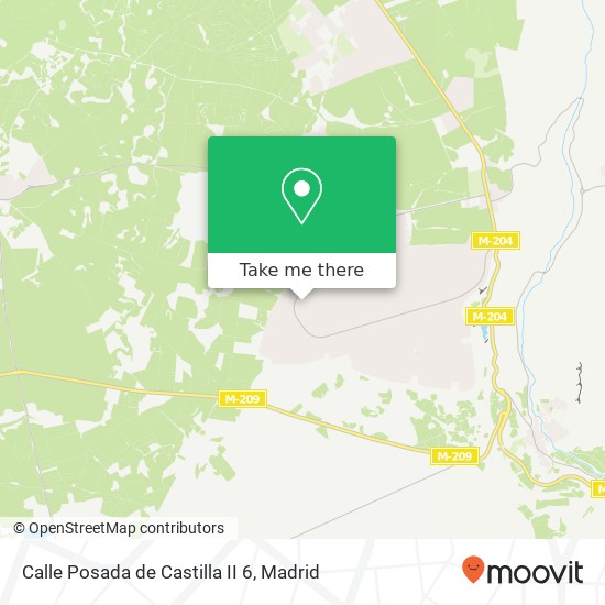 mapa Calle Posada de Castilla II 6
