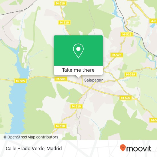 Calle Prado Verde map