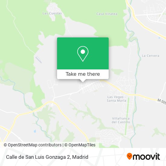 Calle de San Luis Gonzaga 2 map