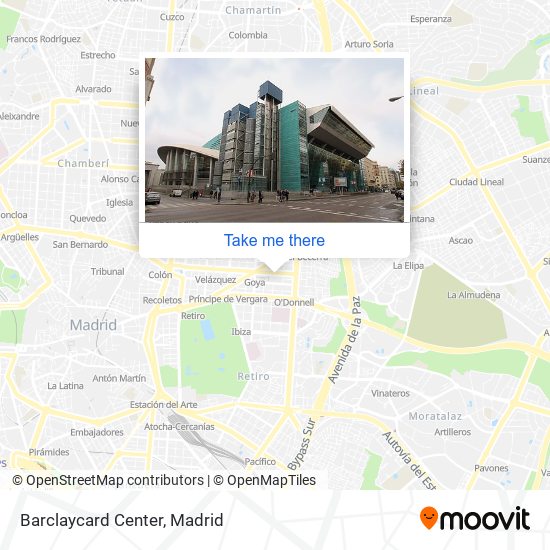 Barclaycard Center map