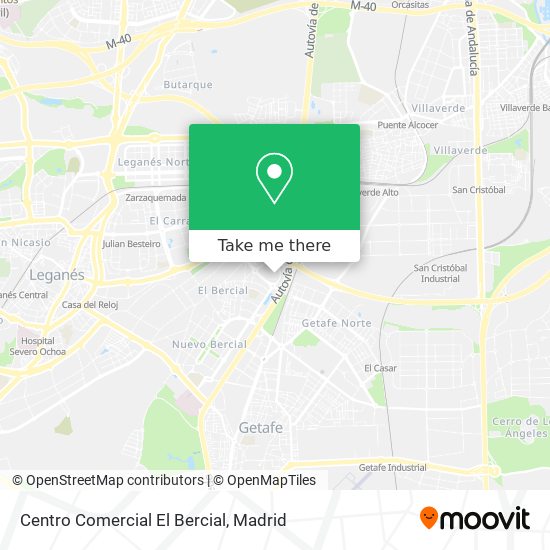 Centro Comercial El Bercial map