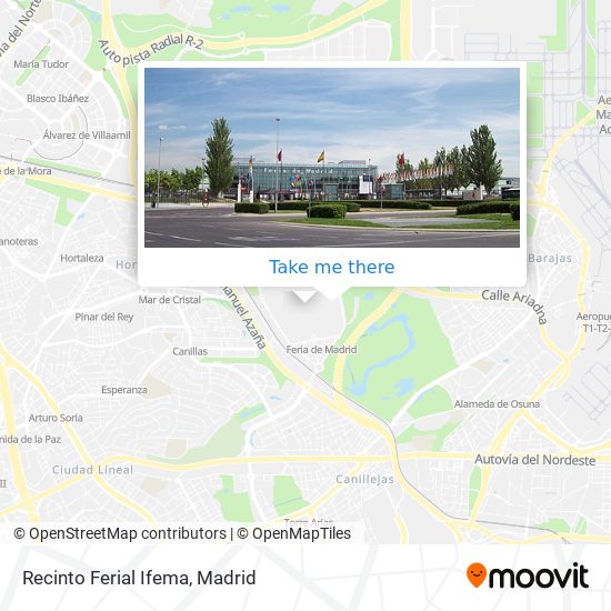 mapa Recinto Ferial Ifema