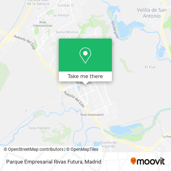 Parque Empresarial Rivas Futura map