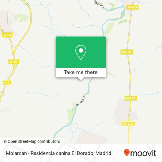 Molarcan - Residencia canina El Dorado map