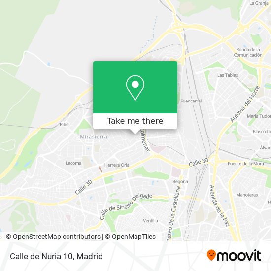 mapa Calle de Nuria 10