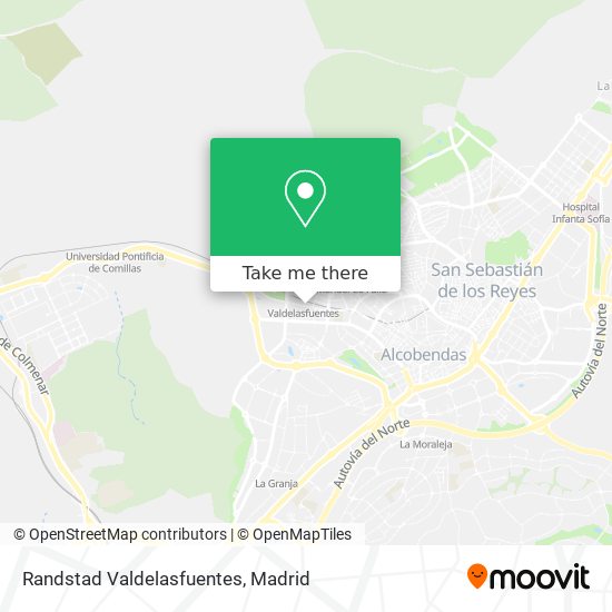 Randstad Valdelasfuentes map