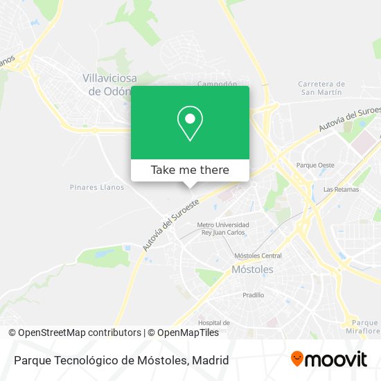 Parque Tecnológico de Móstoles map
