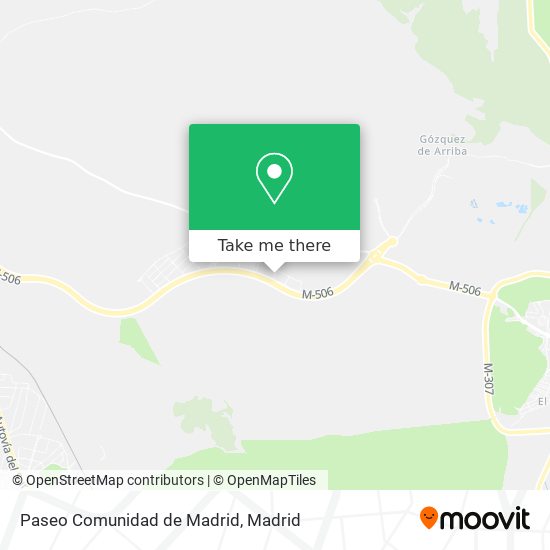 Paseo Comunidad de Madrid map