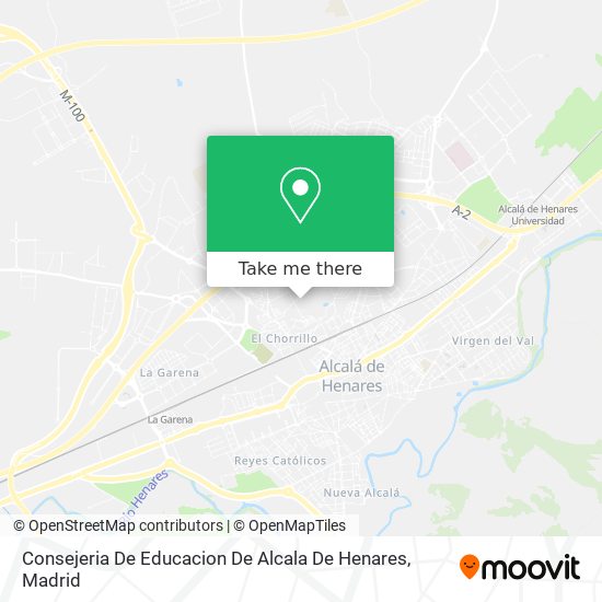 mapa Consejeria De Educacion De Alcala De Henares